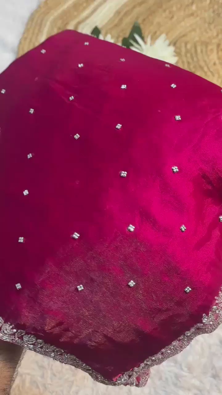 Sasha - Fendy Silk Designer Handwork Saree