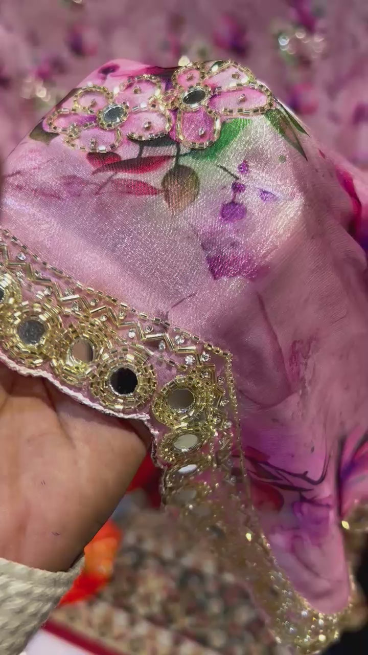 Designer Handwork Saree