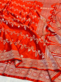 Pure Banarasi Mashru Silk Handloom Saree ✨