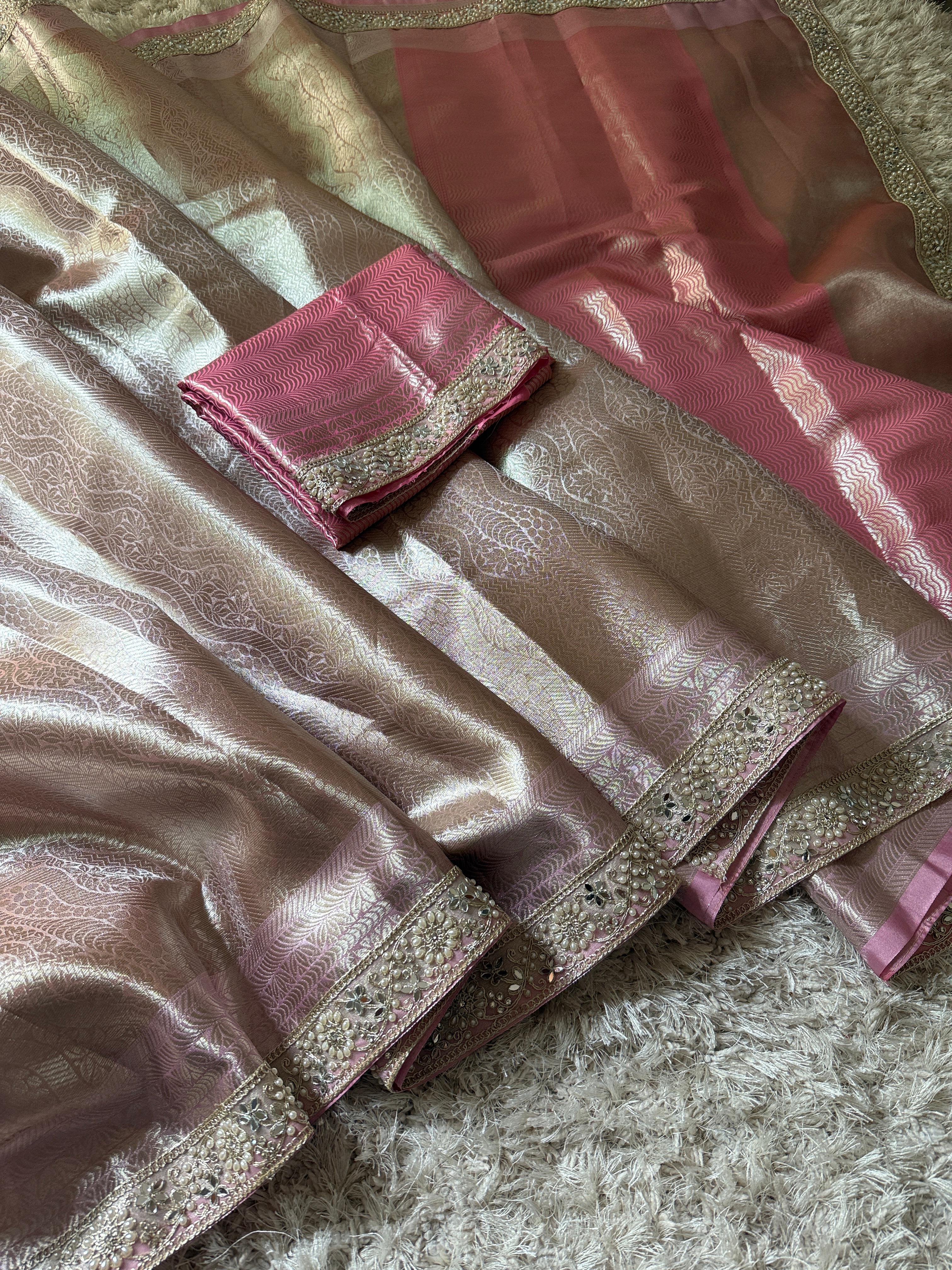 Banarasi Kanjivaram Bridal Tissue Silk Saree❤️