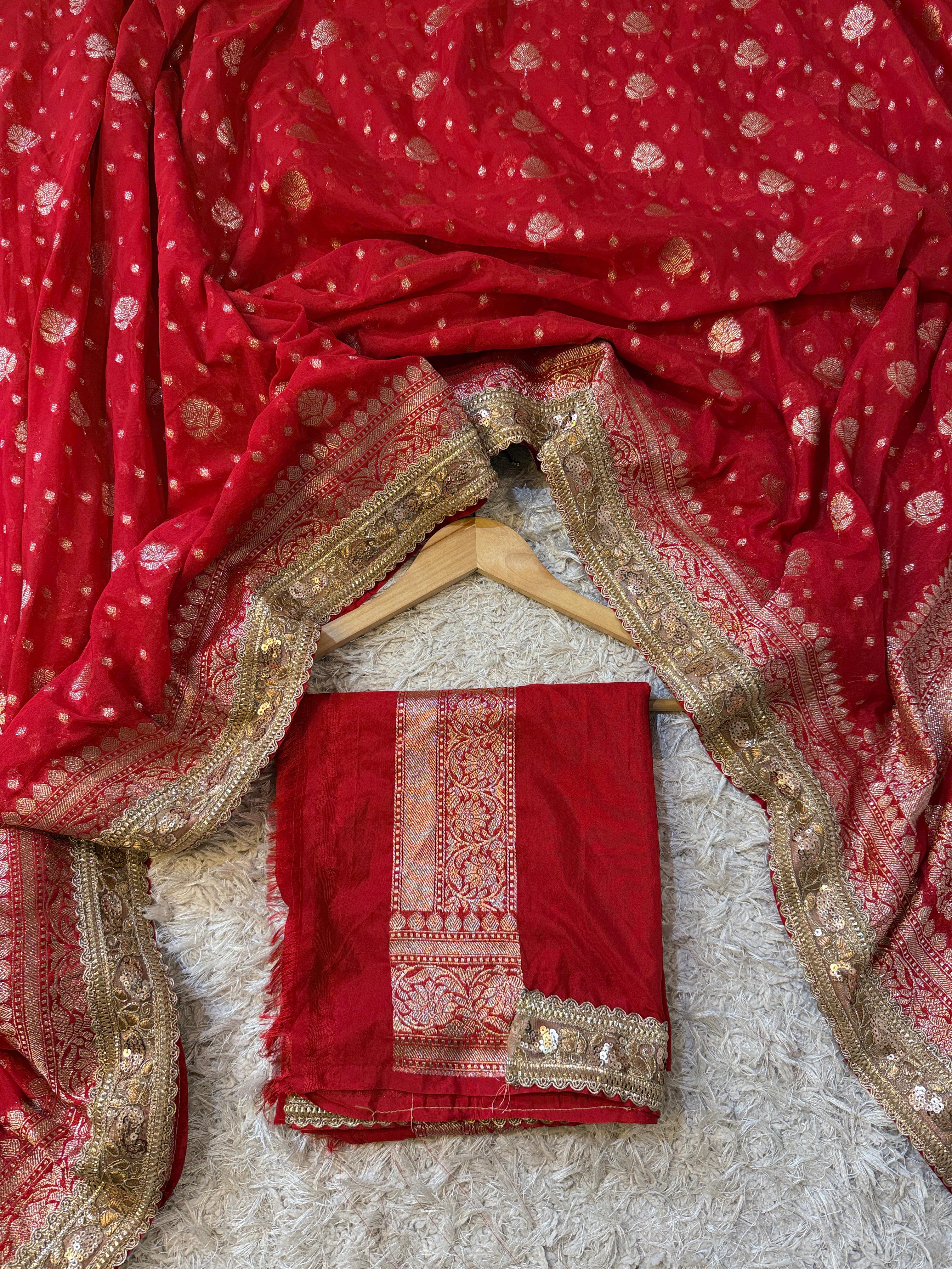 Banarasi Khadi Katan Georgette silk ♥️