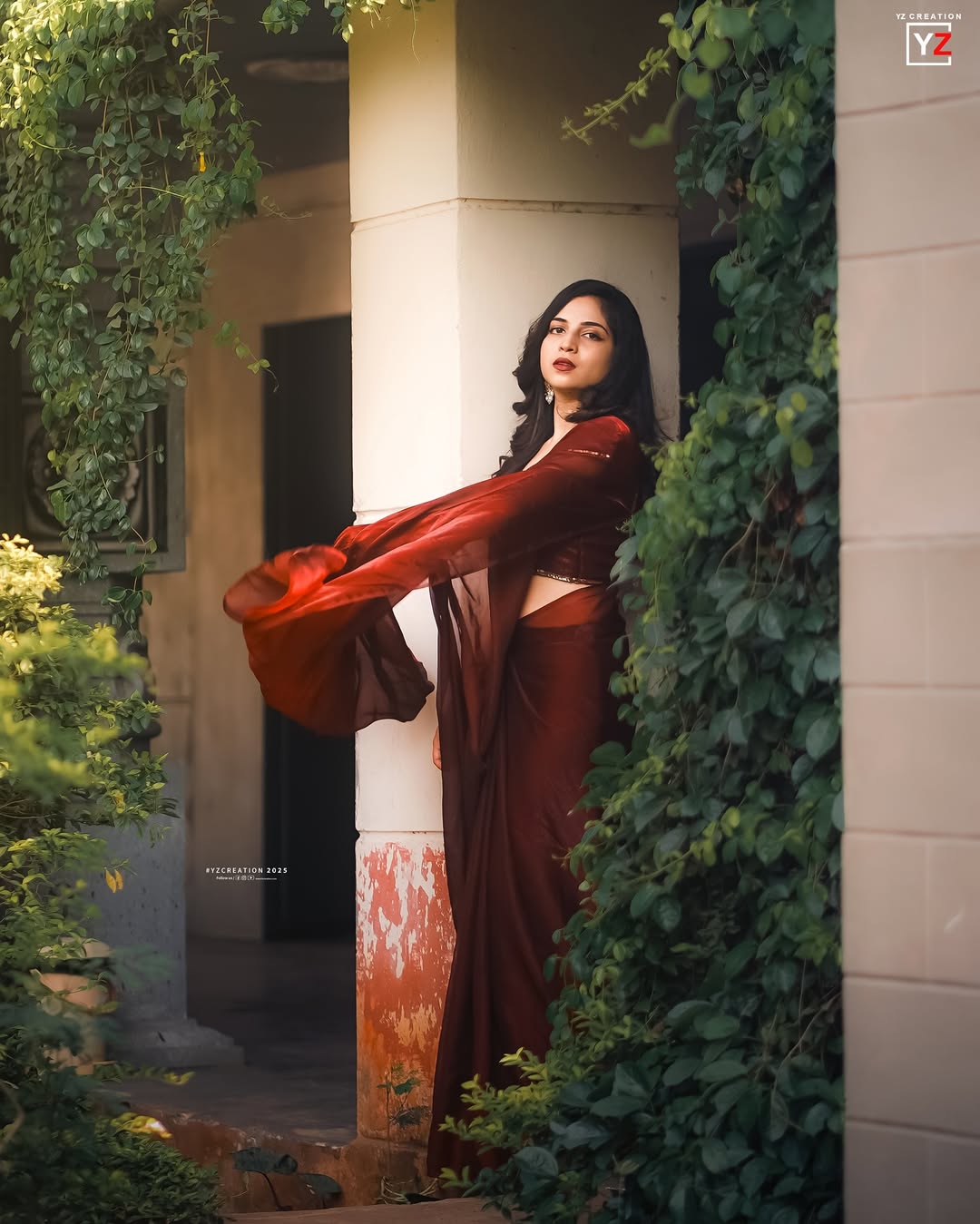 Space Silk Maggam work Saree ✨