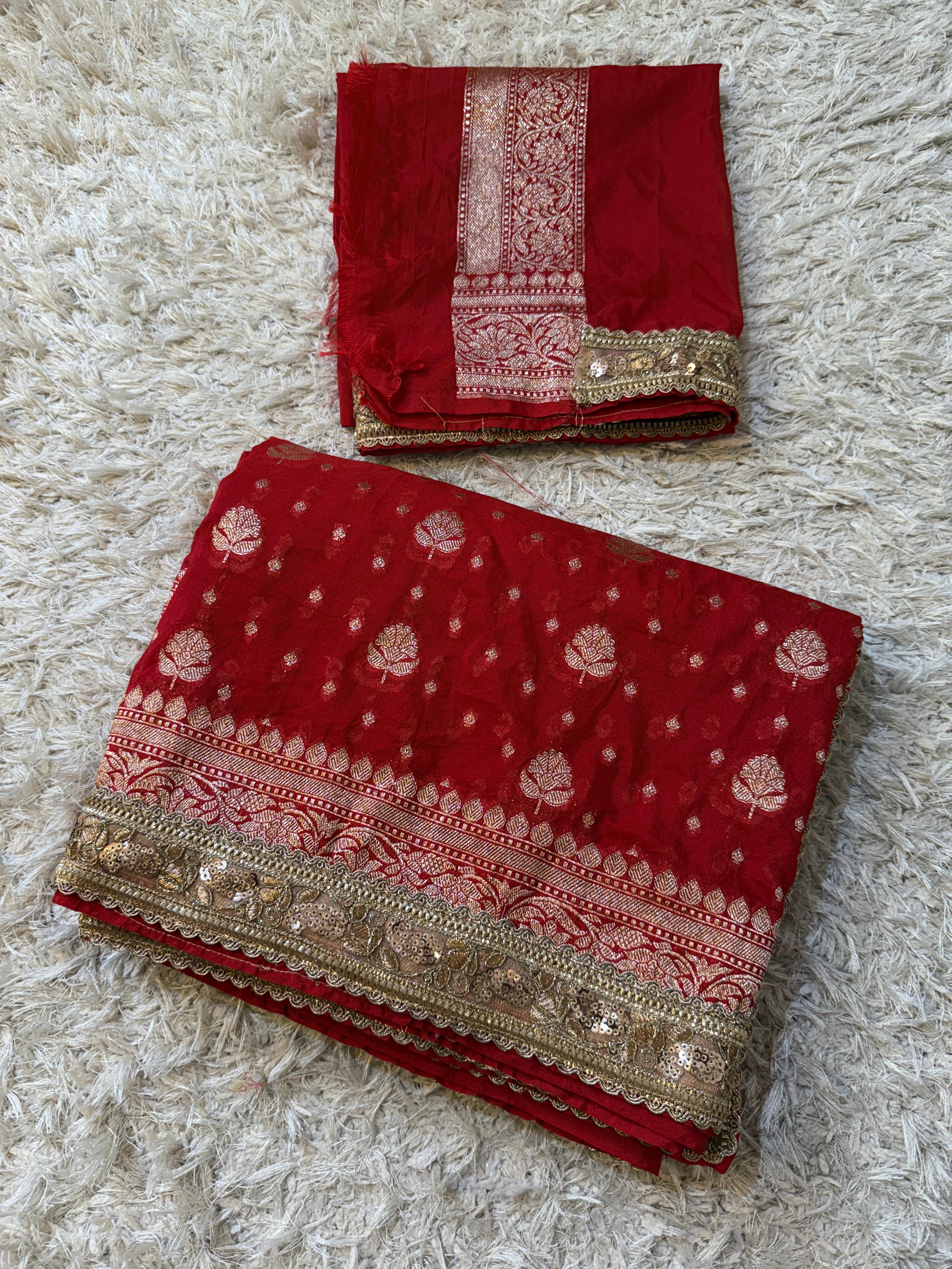 Banarasi Khadi Katan Georgette silk ♥️
