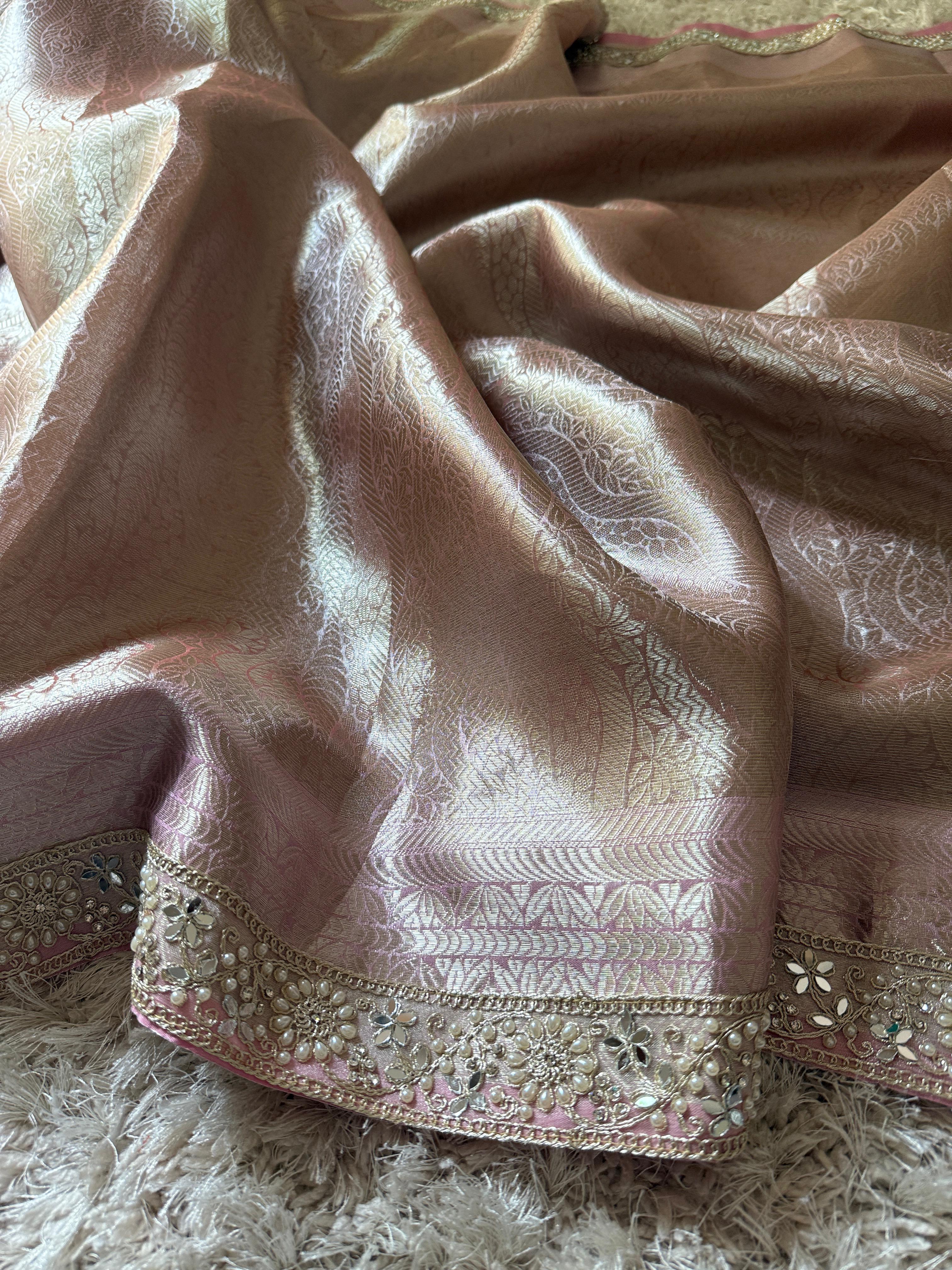 Banarasi Kanjivaram Bridal Tissue Silk Saree❤️