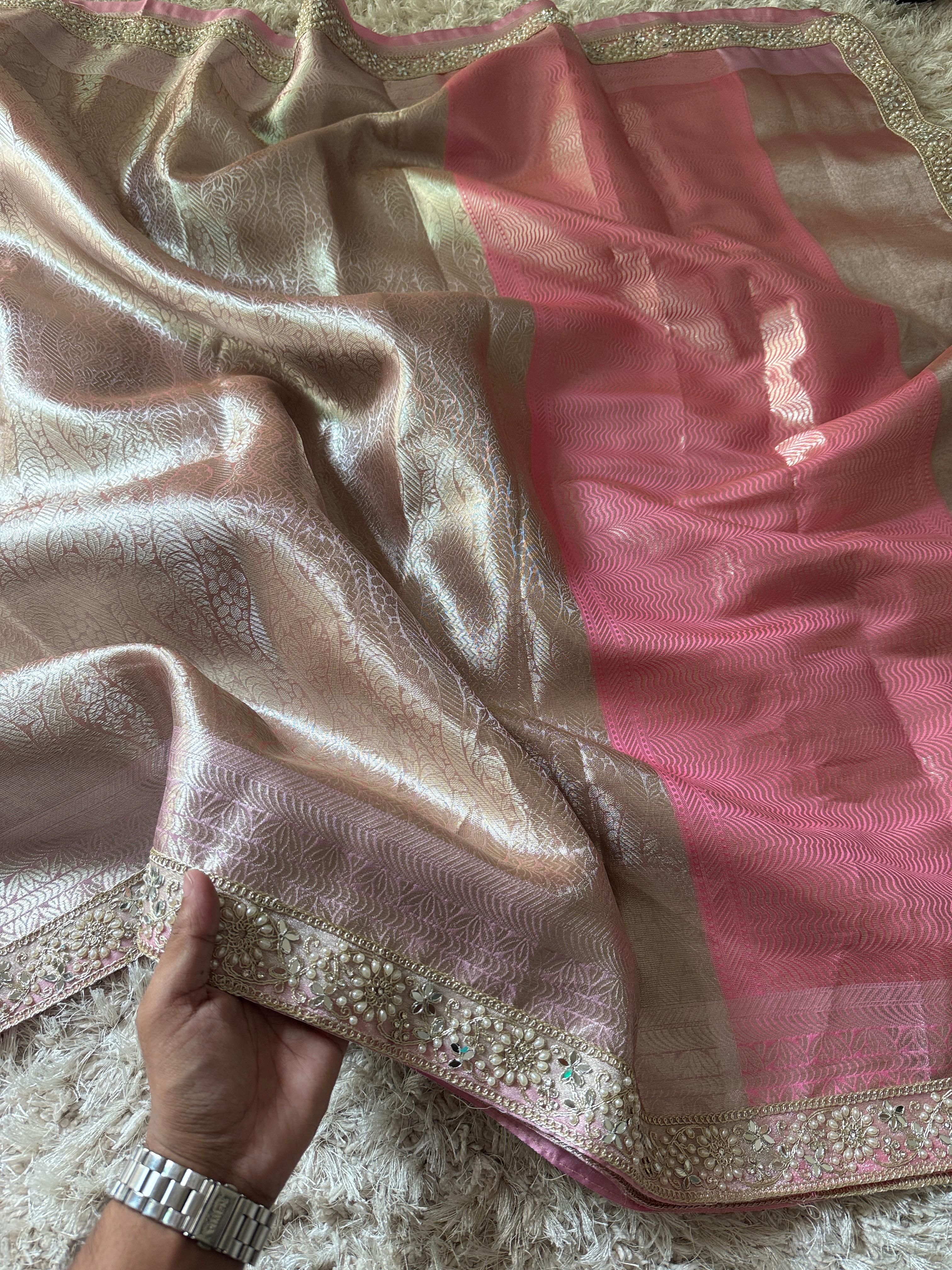 Banarasi Kanjivaram Bridal Tissue Silk Saree❤️