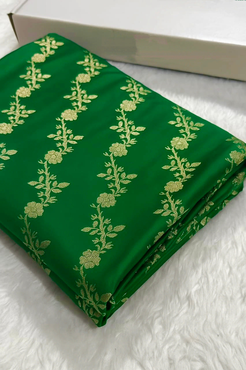 Pure Banarasi Mashru Silk Handloom Saree ✨