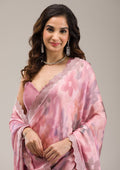 Satin Georgette Silk Saree 🩷