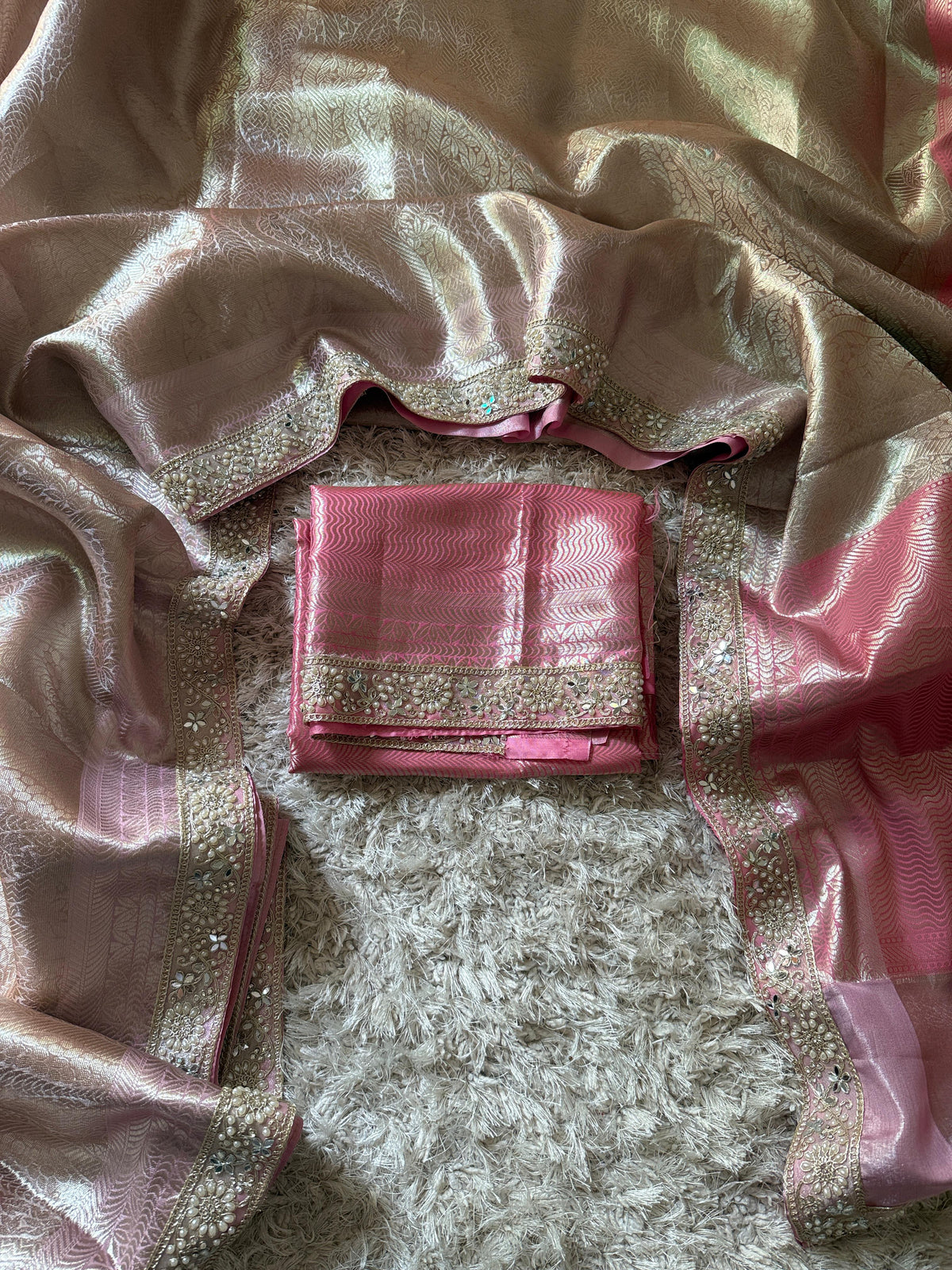 Banarasi Kanjivaram Bridal Tissue Silk Saree❤️