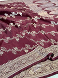 Pure Banarasi Mashru Silk Handloom Saree ✨