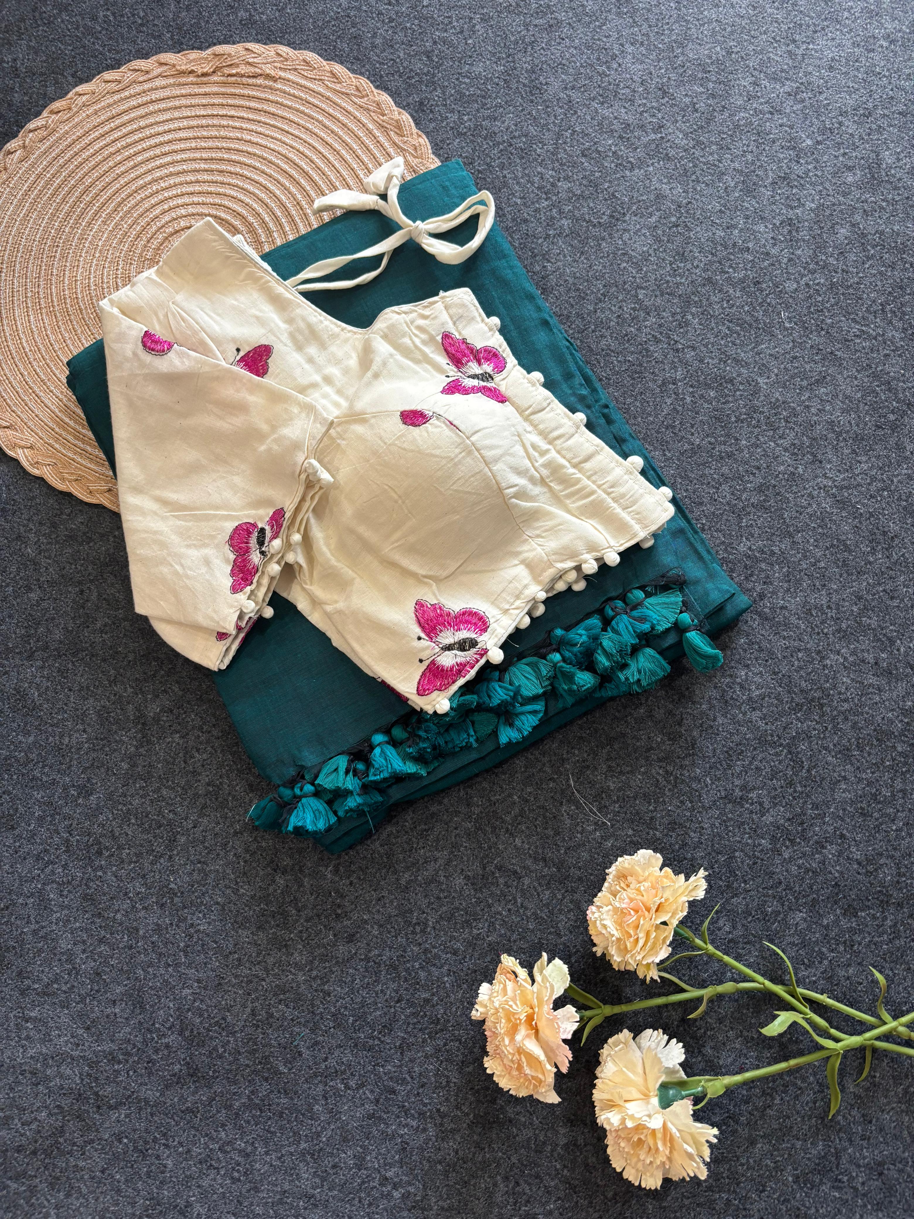 Soft khadi cotton celebrity Inspired saree🦋