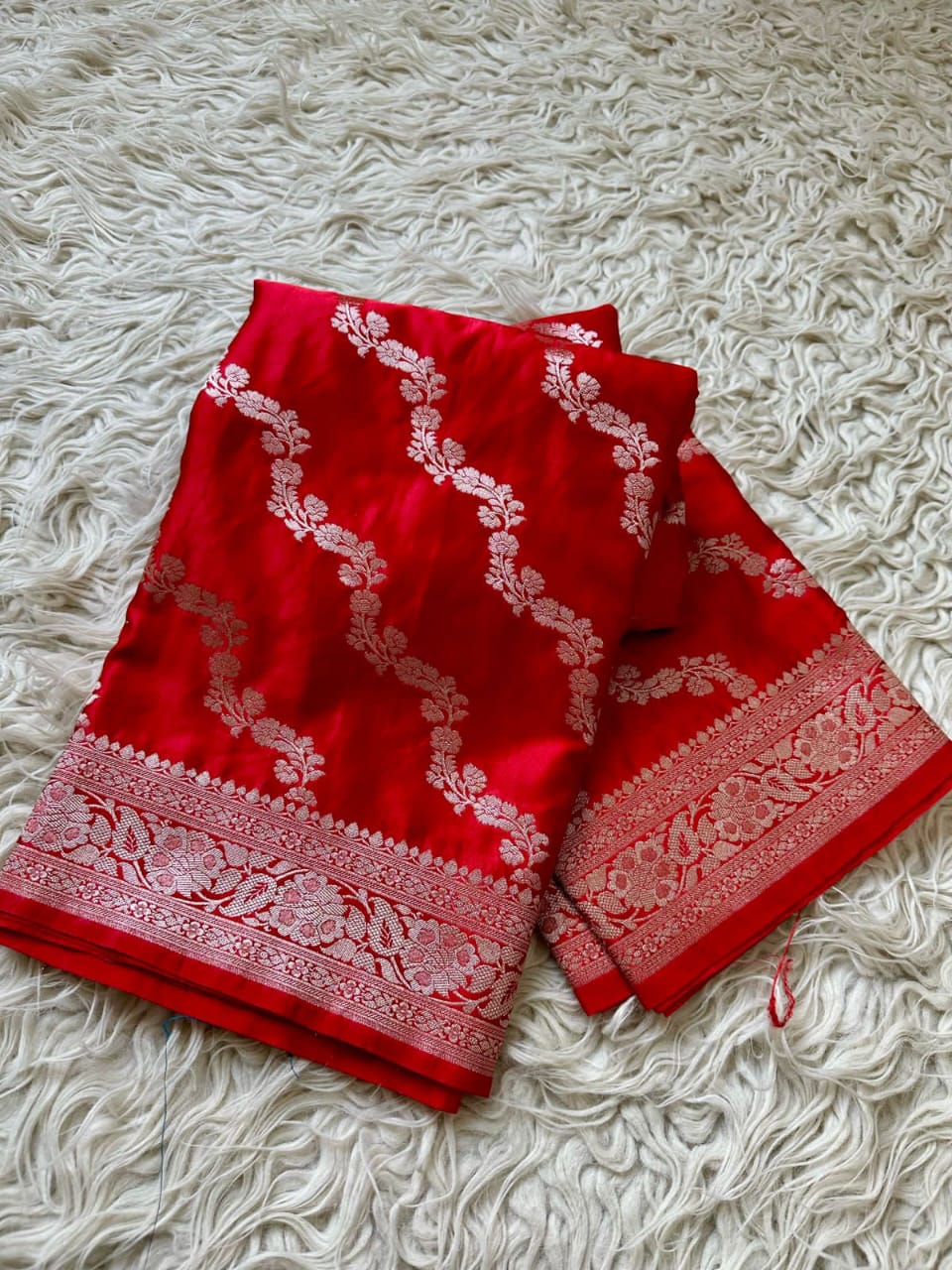 Pure Handloom Banarasi Mashru Katan Soft Silk Saree ❤️