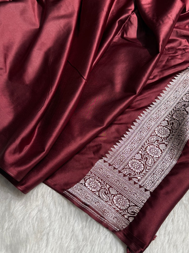 Pure Banarasi Mashru Silk Saree ✨