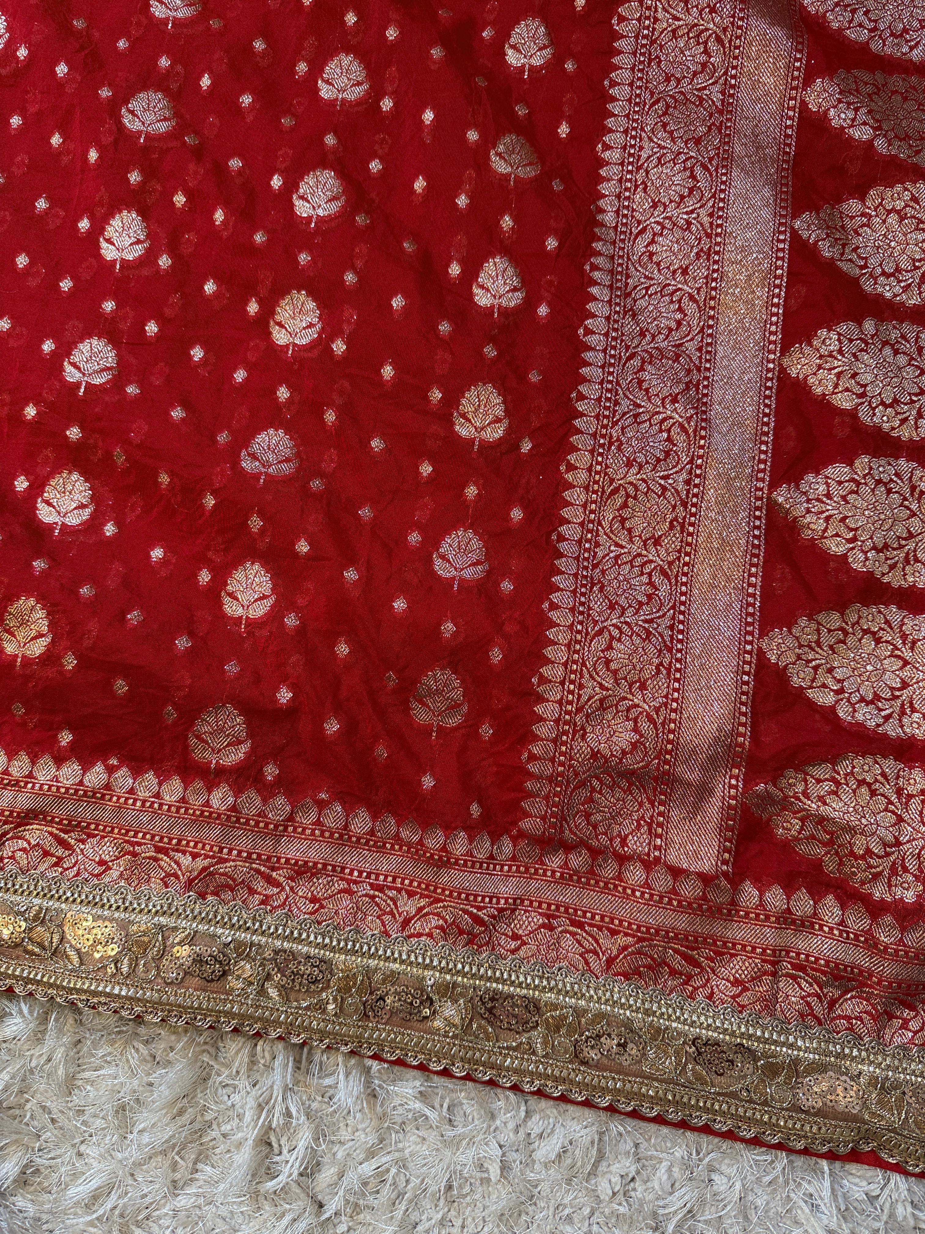 Banarasi Khadi Katan Georgette silk ♥️