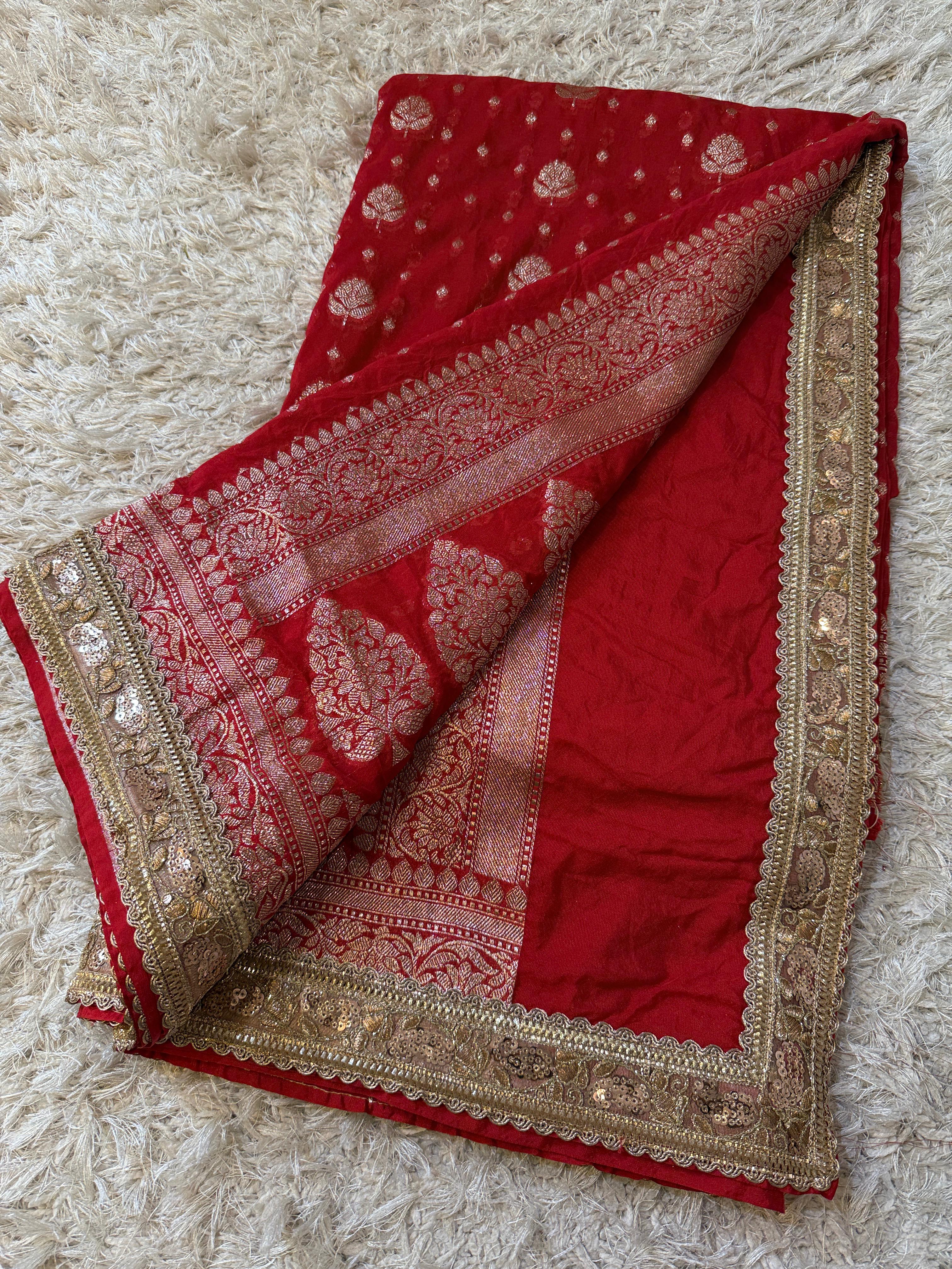 Banarasi Khadi Katan Georgette silk ♥️