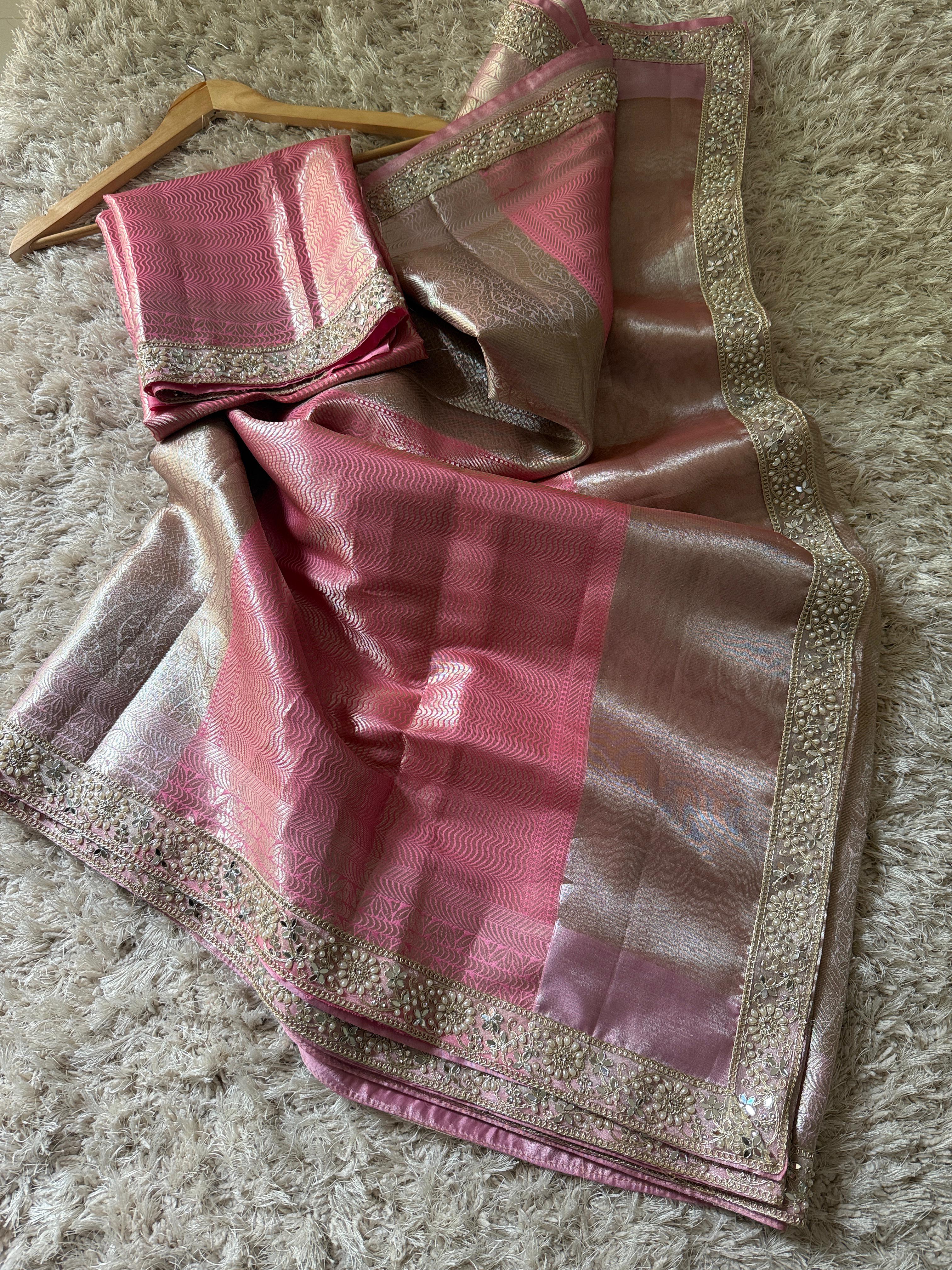 Banarasi Kanjivaram Bridal Tissue Silk Saree❤️