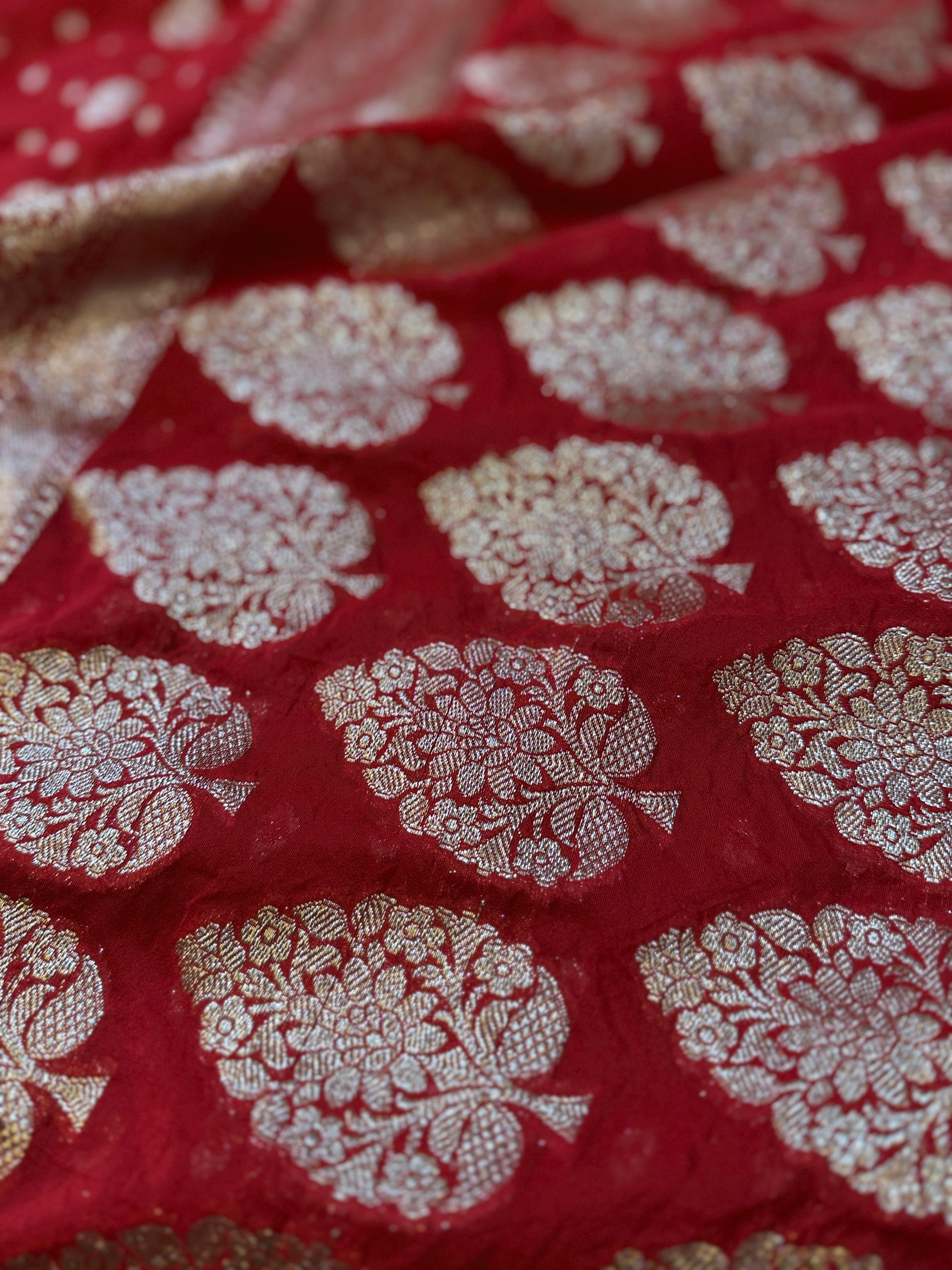 Banarasi Khadi Katan Georgette silk ♥️