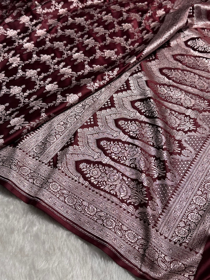Pure Banarasi Mashru Silk Saree ✨
