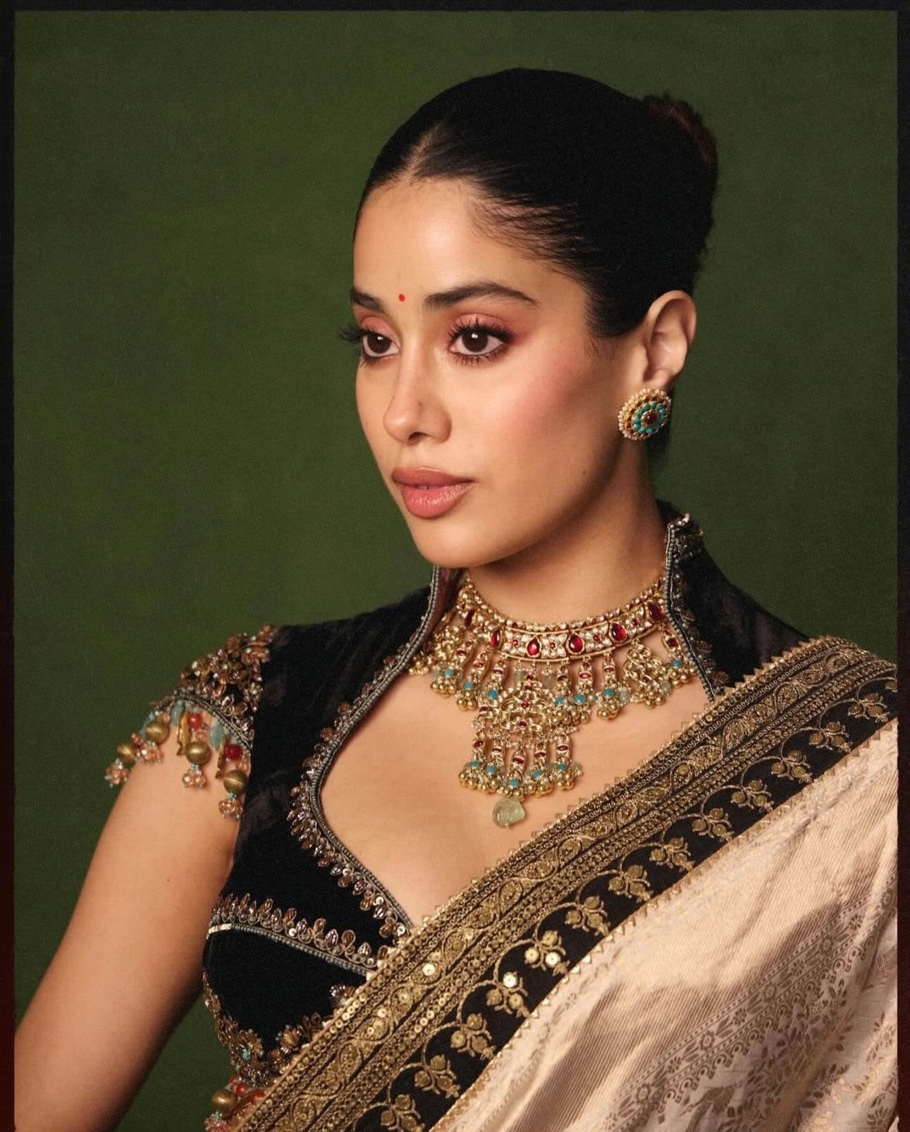 Jhanvi kapoor Celeb Inspired Saree ✨