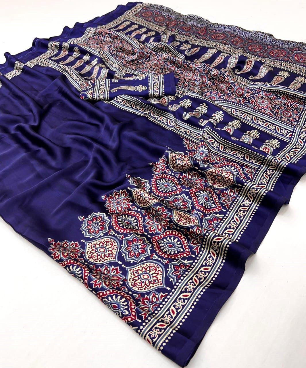 Premium Crepe Silk Saree 🖤