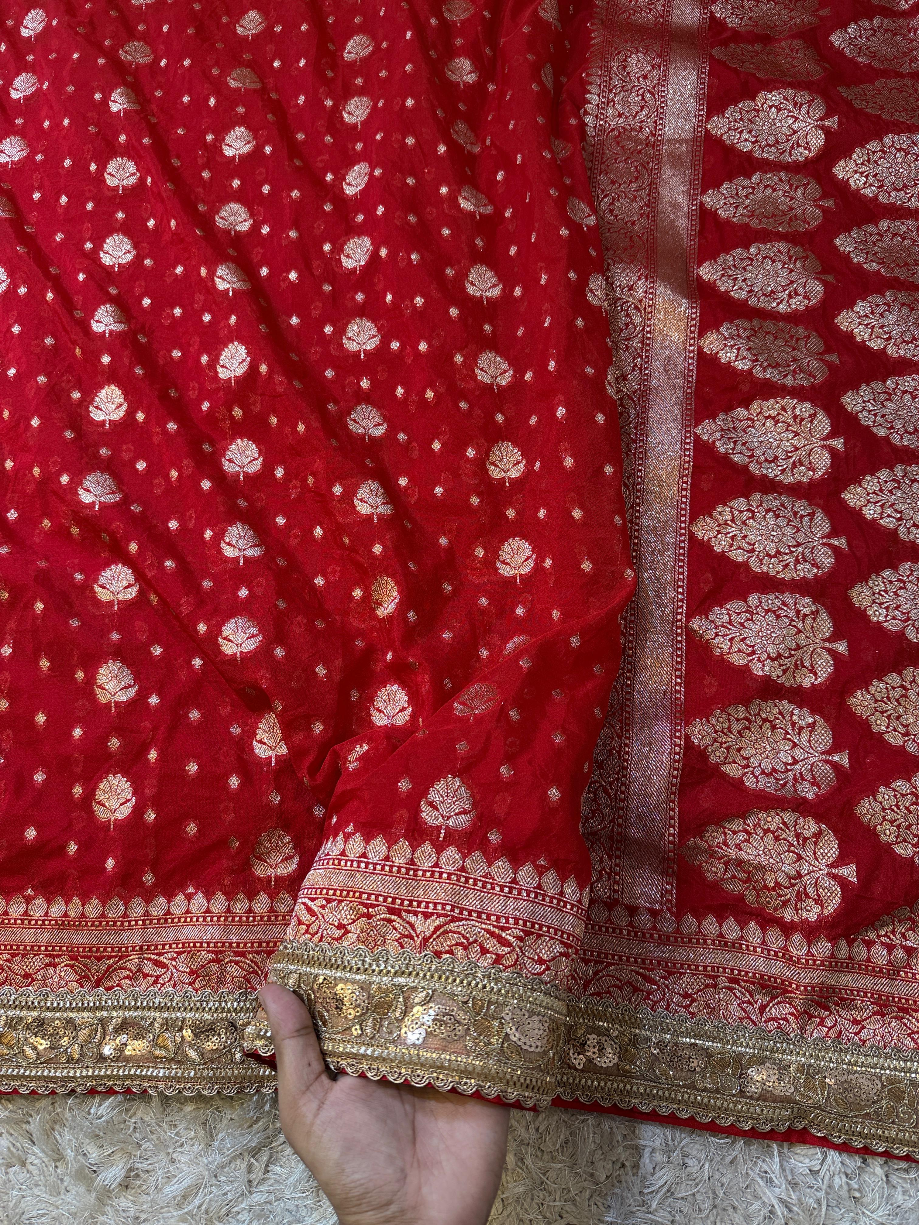 Banarasi Khadi Katan Georgette silk ♥️