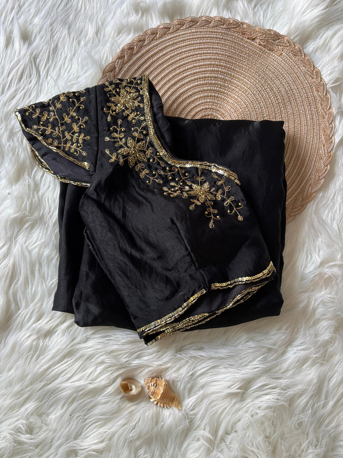 Space Silk Maggam work Saree ✨
