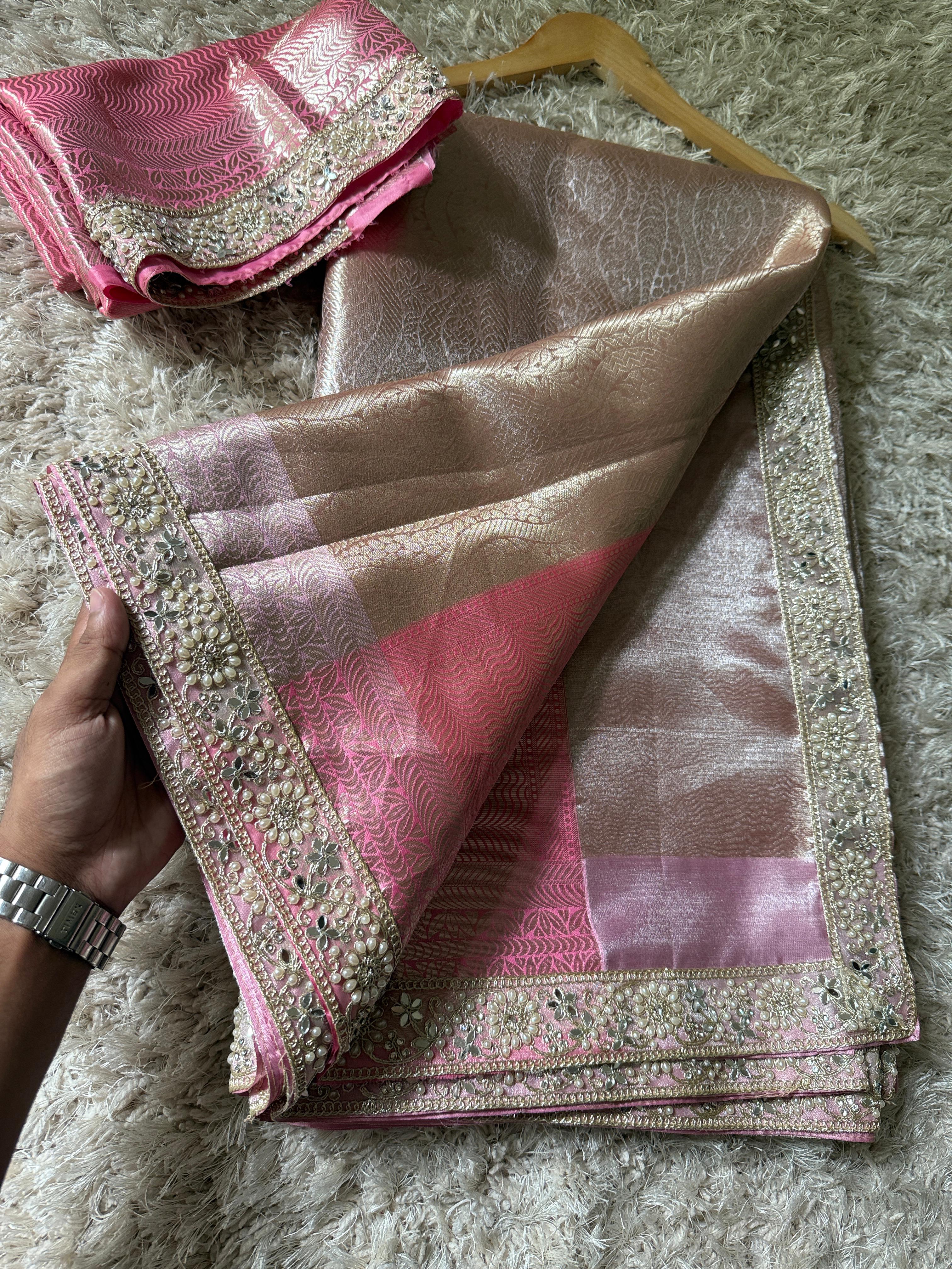 Banarasi Kanjivaram Bridal Tissue Silk Saree❤️