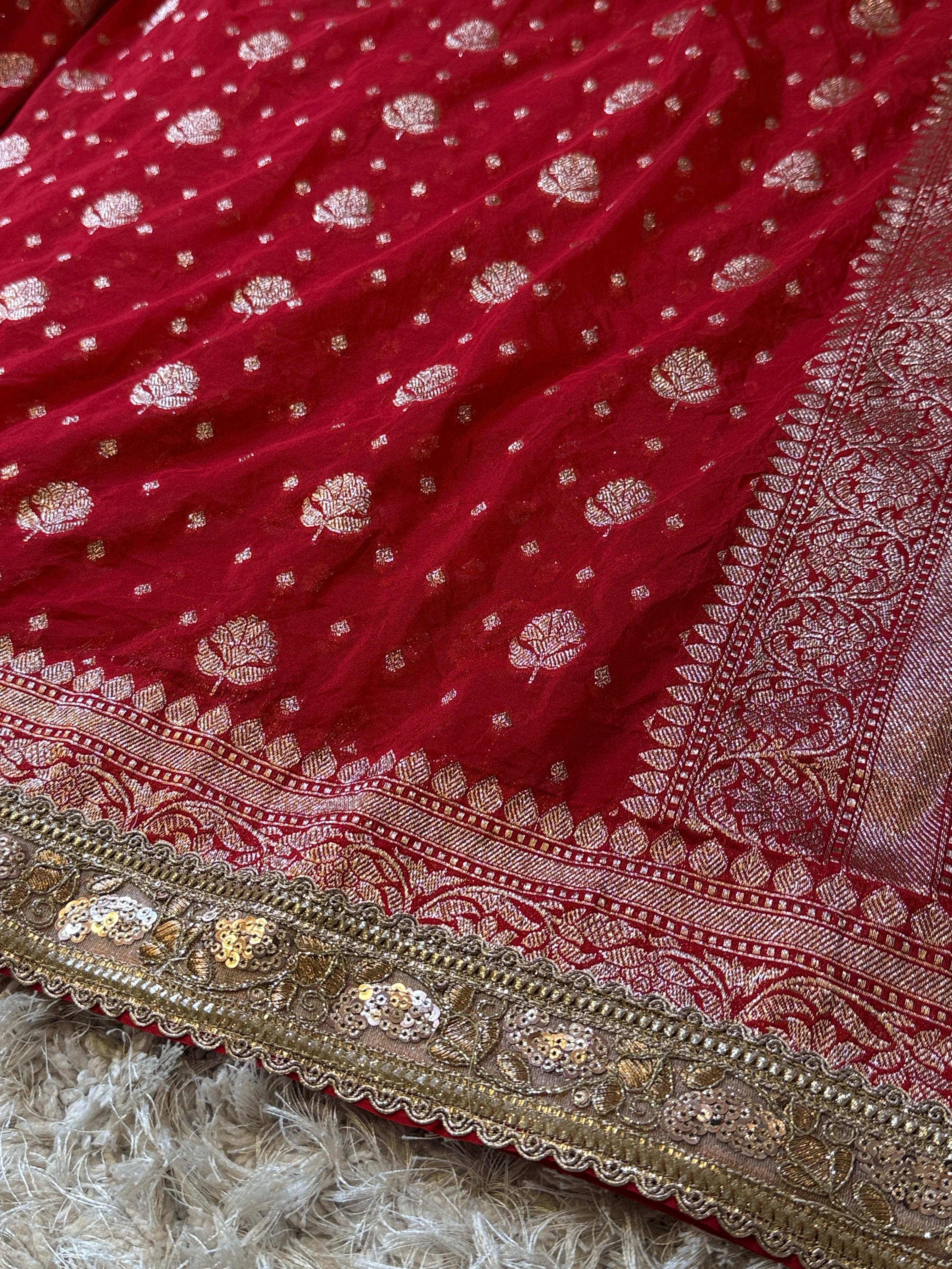 Banarasi Khadi Katan Georgette silk ♥️