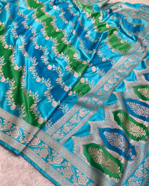 Banarasi Mashru Silk Handloom Saree ✨