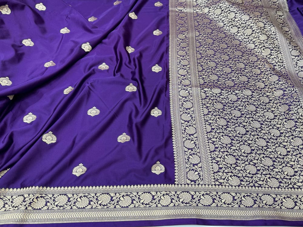 Pure Banarasi Mashru Silk Handloom Saree ✨