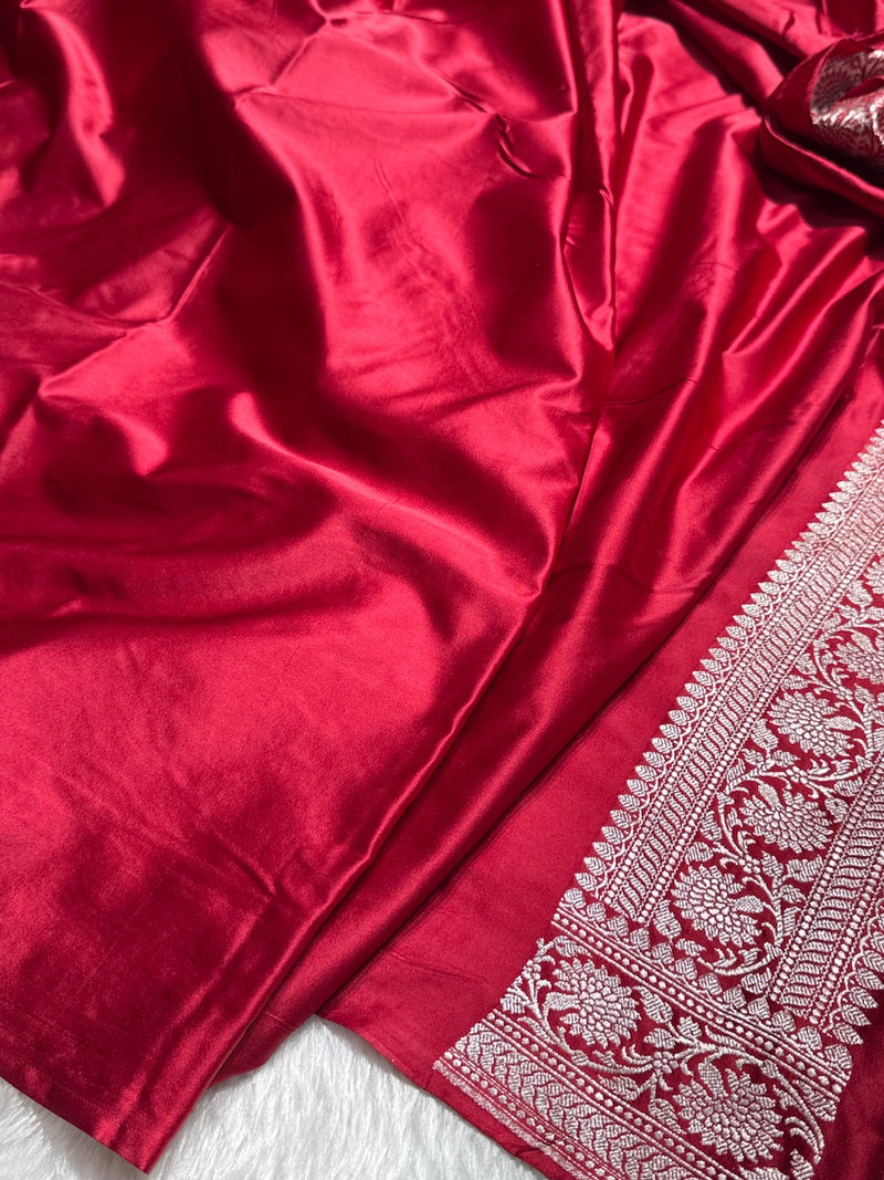 Pure Banarasi Mashru Silk Handloom Saree ✨