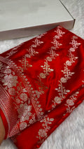 Pure Banarasi Mashru Silk Handloom Saree ✨