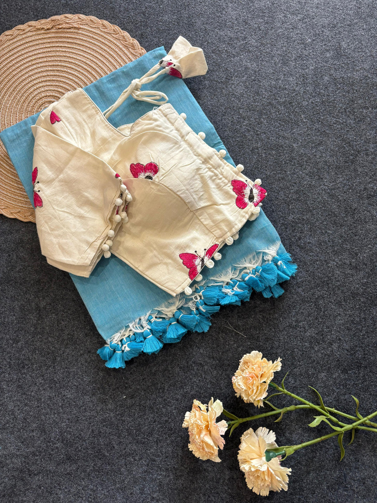 Soft khadi cotton celebrity Inspired saree🦋